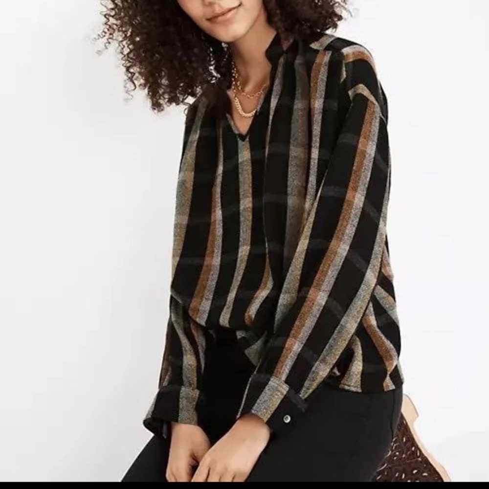 Madewell Highroad Popover Shirt in Lessing Plaid